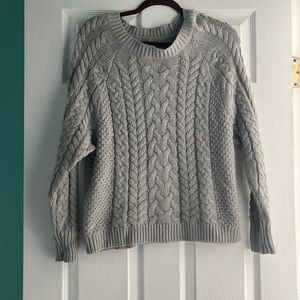 Arie gray knit sweater